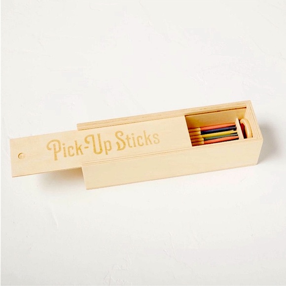Hearth & Hand Pick-Up Sticks Game in Wooden Storage Box - Picture 4 of 9